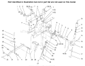 Manual Lift System Diagram and Parts List for 73441 69000001-69999999 - 1996 Toro Lawn Tractor