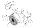 Engine Housing Diagram and Parts List for 73441 7900001-7999999 - 1997 Toro Lawn Tractor