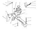 Intake Manifold & Carburetor Diagram and Parts List for 73441 7900001-7999999 - 1997 Toro Lawn Tractor