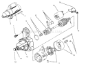 Starter Diagram and Parts List for 73441 7900001-7999999 - 1997 Toro Lawn Tractor