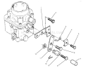 Choke Control Diagram and Parts List for 73441 7900001-7999999 - 1997 Toro Lawn Tractor