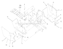 Footrest & Hoodstand Side Covers Diagram and Parts List for 73448 8900500-8999999 - 1998 Toro Lawn Tractor