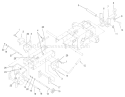 Hitch Assembly Diagram and Parts List for 73448 8900500-8999999 - 1998 Toro Lawn Tractor