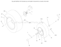 Wheel Assembly Diagram and Parts List for 73448 8900500-8999999 - 1998 Toro Lawn Tractor