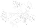 Brake Diagram and Parts List for 73448 8900500-8999999 - 1998 Toro Lawn Tractor