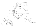 Engine Controls Diagram and Parts List for 73429 200000001-200999999 - 2000 Toro Lawn Tractor