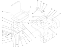 Fender, Seat & Tail Lights/reflectors Assembly Diagram and Parts List for 73429 200000001-200999999 - 2000 Toro Lawn Tractor