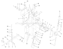Manual Lift System Assembly Diagram and Parts List for 73429 200000001-200999999 - 2000 Toro Lawn Tractor