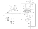 Cylinder / Head / Valve and Breather Diagram and Parts List for 73449 210000001-210999999 - 2001 Toro Lawn Tractor