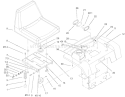 Fender, Seat and Tail Lights Diagram and Parts List for 73449 210000001-210999999 - 2001 Toro Lawn Tractor