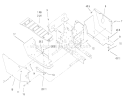 Footrest & Hoodstand Side Covers Diagram and Parts List for 73449 210000001-210999999 - 2001 Toro Lawn Tractor
