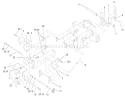 Hitch Assembly Diagram and Parts List for 73449 210000001-210999999 - 2001 Toro Lawn Tractor