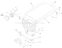 Hood Assembly Diagram and Parts List for 73449 210000001-210999999 - 2001 Toro Lawn Tractor