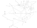 Part Location Diagram of 104-2466 Toro Holddown-battery