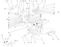 Hoodstand, Console Assembly Diagram and Parts List for 73449 210000001-210999999 - 2001 Toro Lawn Tractor