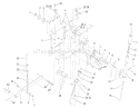Manual Lift System Assembly Diagram and Parts List for 73449 210000001-210999999 - 2001 Toro Lawn Tractor