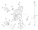 Oil Pan / Lubrication Diagram and Parts List for 73449 210000001-210999999 - 2001 Toro Lawn Tractor