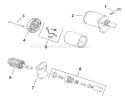 Starter Diagram and Parts List for 73449 210000001-210999999 - 2001 Toro Lawn Tractor