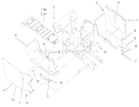 Footrest & Hoodstand Side Covers Diagram and Parts List for 73449 9900001-9999999 - 1999 Toro Lawn Tractor