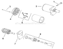 Starter Diagram and Parts List for 73449 9900001-9999999 - 1999 Toro Lawn Tractor