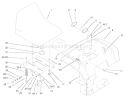 Fender, Seat and Tail Lights Diagram and Parts List for 73450 220000001-220999999 - 2002 Toro Lawn Tractor