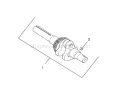 Crankshaft Assembly Diagram and Parts List for 73450 220000001-220999999 - 2002 Toro Lawn Tractor
