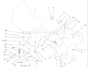 Fender, Seat and Tail Lights Diagram and Parts List for 73450 240000001-240999999 - 2004 Toro Lawn Tractor