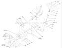 Frame, Axle and Steering System Diagram and Parts List for 73450 240000001-240999999 - 2004 Toro Lawn Tractor