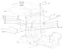 Fuel Tank Assembly Diagram and Parts List for 73450 220000001-220999999 - 2002 Toro Lawn Tractor