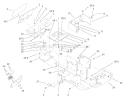 Hoodstand and Console Assembly Diagram and Parts List for 73450 240000001-240999999 - 2004 Toro Lawn Tractor