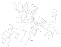 Manual Lift Assembly Diagram and Parts List for 73450 240000001-240999999 - 2004 Toro Lawn Tractor