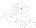 Transaxle Assembly Diagram and Parts List for 73450 220000001-220999999 - 2002 Toro Lawn Tractor