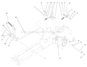 Brake Assembly Diagram and Parts List for 73450 220000001-220999999 - 2002 Toro Lawn Tractor