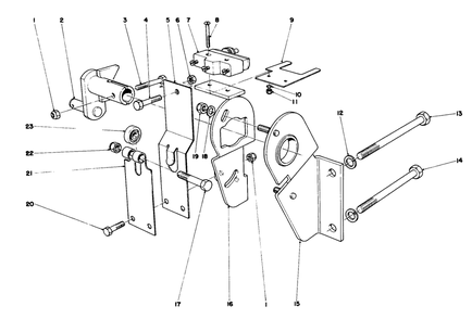 Transmission Interlock Assembly Diagram and Parts List for 30775 400001 - 499999 Toro Lawn Tractor