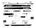 Page J Diagram and Parts List for 73501 39000001-39999999 - 1993 Toro Lawn Tractor