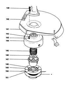 Cutter Head Diagram and Parts List for 51625 0000001 - 0999999 Toro Trimmer