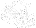 Part Location Diagram of 98-7203 Toro Assembly - Hood Support