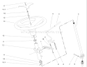 Manual Steering and Tilt Assembly Diagram and Parts List for 73542 230000001-230999999 - 2003 Toro Lawn Tractor