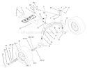 Tie Rod, Spindle and Front Axle Assembly Diagram and Parts List for 73542 230000001-230999999 - 2003 Toro Lawn Tractor