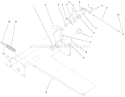 Lower Parking Brake Assembly Diagram and Parts List for 73545 8900001-8999999 - 1998 Toro Lawn Tractor