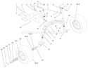 Tie Rods, Spindle & Front Axle Assembly Diagram and Parts List for 73545 8900001-8999999 - 1998 Toro Lawn Tractor