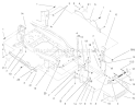 Bumper & Hood Support Assembly Diagram and Parts List for 73551 8900001-8999999 - 1998 Toro Lawn Tractor