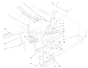 Hydro Controls Assembly Diagram and Parts List for 73551 8900001-8999999 - 1998 Toro Lawn Tractor