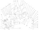 Part Location Diagram of 98-1600 Toro Tray - Overflow