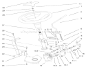 Power Steering & Tilt Assembly Diagram and Parts List for 73551 8900001-8999999 - 1998 Toro Lawn Tractor