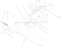 Parking Brake Lower Assembly Diagram and Parts List for 73552 200000001-200999999 - 2000 Toro Lawn Tractor