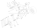 Tie Rods, Spindle and Front Axle Diagram and Parts List for 73552 200000001-200999999 - 2000 Toro Lawn Tractor