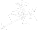 Hi-Lo Shift Assembly Diagram and Parts List for 73560 8900001-8999999 - 1998 Toro Lawn Tractor