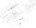 Hydro Trans Axle Assembly Diagram and Parts List for 73560 8900001-8999999 - 1998 Toro Lawn Tractor
