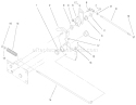 Lower Parking Brake Assembly Diagram and Parts List for 73560 8900001-8999999 - 1998 Toro Lawn Tractor
